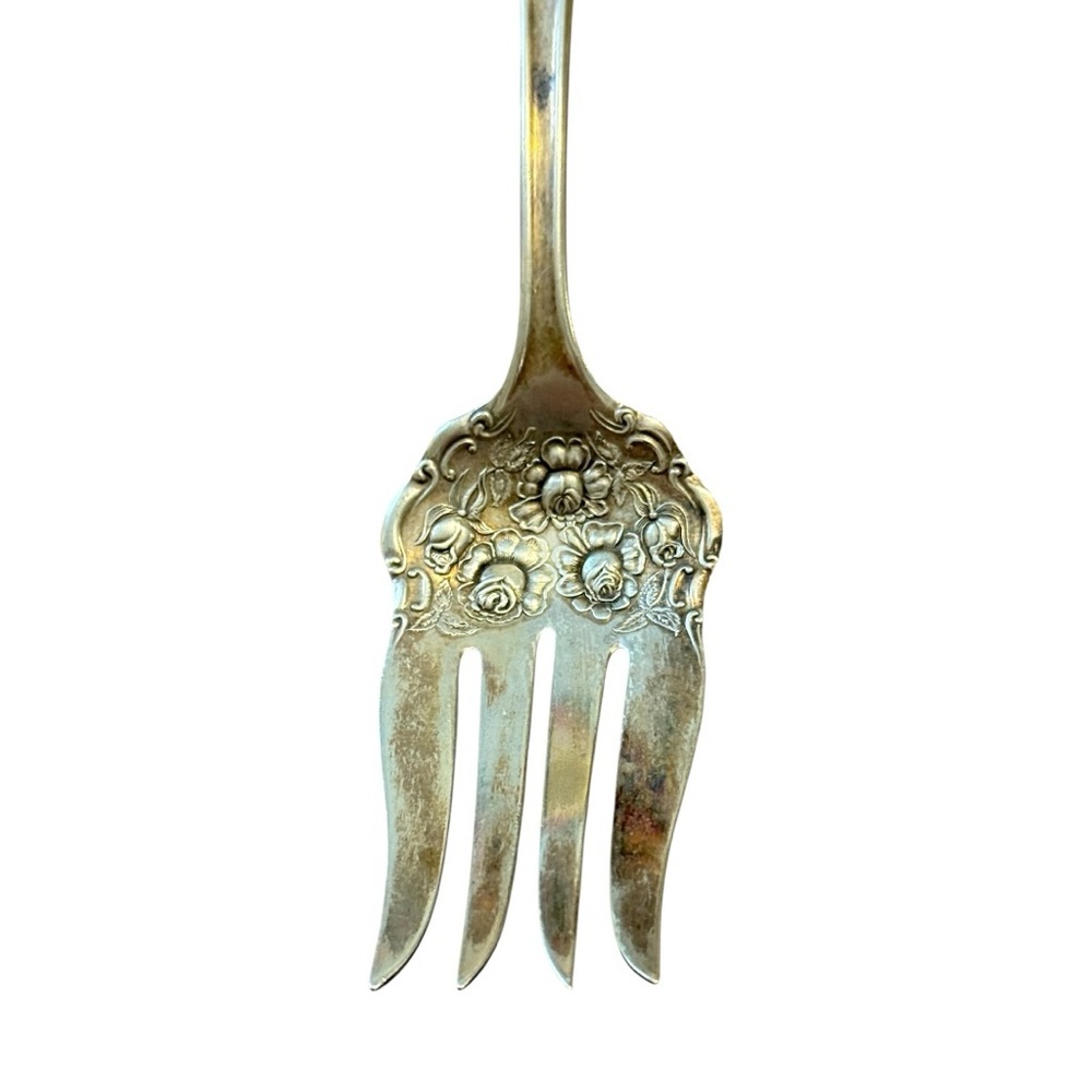 𝐀𝐍𝐓𝐈𝐐𝐔𝐄:𝐑.𝐂. 𝐂𝐎 𝐒𝐈𝐋𝐕𝐄𝐑 𝐑𝐎𝐒𝐄 𝐒𝐏𝐎𝐎𝐍-𝐅𝐎𝐑𝐊 𝐒𝐄𝐓 - Picture 4 of 7